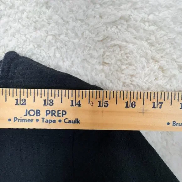 Alembika Women Size 0 A-Line Artsy Tunic Shirt Black White Striped Lagenlook - Picture 8 of 14